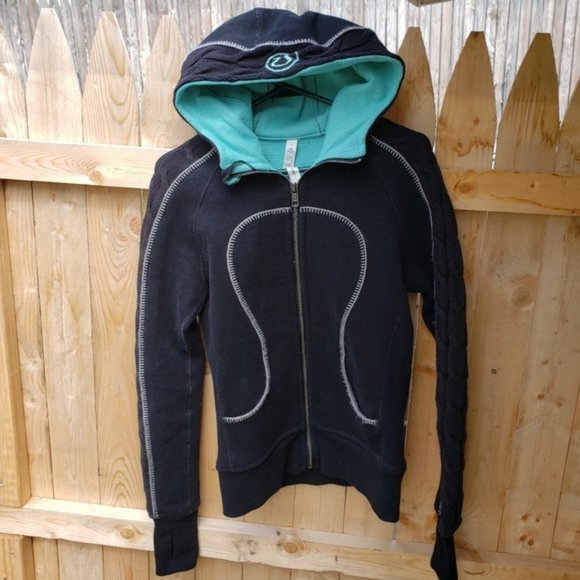 Lululemon Spec. Edition Black cable knit scuba SZ 6 - Picture 1 of 8